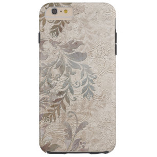 Vintage Grungy Embossed Foliage Tough iPhone 6 Plus Fodral