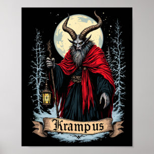 Vintage Gruss Vom Krampus julafton stygga barn Poster