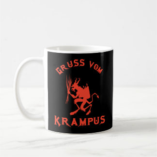 Vintage Gruss vom Krampus Kaffemugg