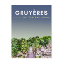Vintage Gruyeres Schweiz-resor