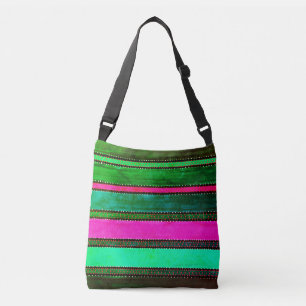 Vintage Guatemala Rainbow Crossbody Bag Axelväska