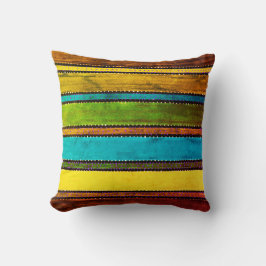 Vintage Guatemala Rainbow Dekorativ kudde