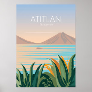 Vintage Guatemalas reseaffisch Poster