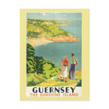 Vintage Guernsey Sunshine Island Postcard