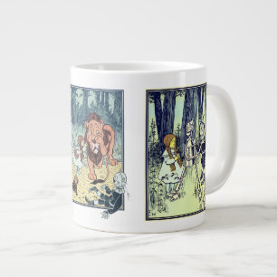 Vintage-guide för Oz, olika Bok-tecken Jumbo Mugg