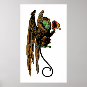 Vintage Guide of Oz, Evil Flies Monkey Hat Poster