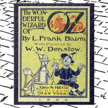 Vintage-guiden för Oz Bok Cover Art, titelsida