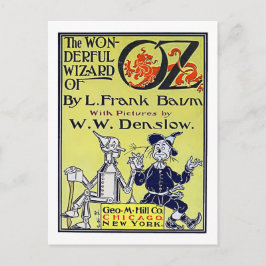 Vintage-guiden för Oz Bok Cover Vykort