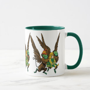 Vintage-guiden för Oz, Dorothy, Onvil Flies Monkey Mugg