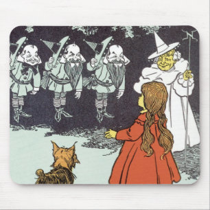 Vintage-guiden för Oz Dorothy Toto Glinda Munchkin Musmatta