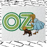 Vintage-guiden för Oz Dorothy Toto med BIG Brev Pussel<br><div class="desc">Vintage illustrerar de klassiska barnens sagor av William Wallace Denslow,  från Viktorian Era bok The Wonderful Wizard of Oz av L. Frank Baum. Stor text brev som stavar ord "OZ" med den lilla flickan Dorothy i en retro-blå gingham-klänning och hennes hund Toto.</div>