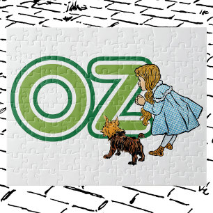 Vintage-guiden för Oz Dorothy Toto med BIG Brev Pussel