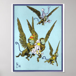 Vintage-guiden för Oz Illustration Poster