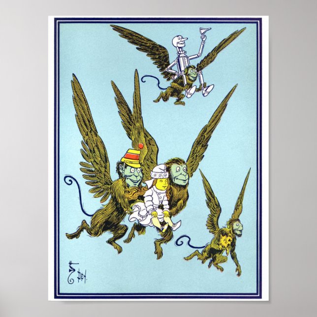 Vintage-guiden för Oz Illustration Poster (Framsidan)