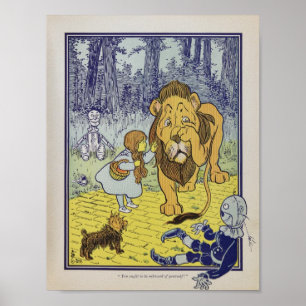 Vintage-guiden för Oz Illustration Poster