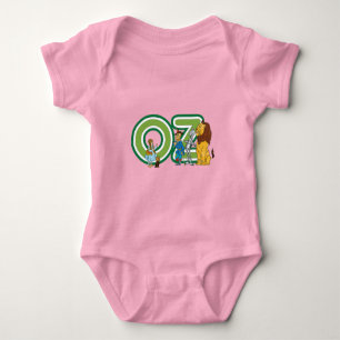 Vintage-guiden för Oz-tecken och Text-Brev Tee
