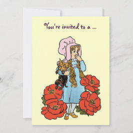 Vintage-guiden i Oz, Födelsedagsfest inbjudan