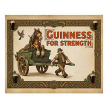 Vintage Guinness för styrka Premium konstaffisch |