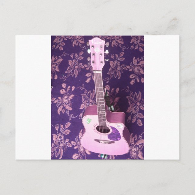 Vintage Guitar: African Vibe Stil Dream Vykort (Framsida)