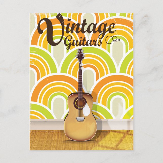 Vintage Guitar Co. Vykort (Framsida)