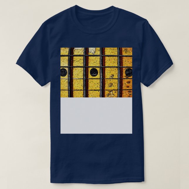 Vintage Guitar Guitarist Player Musician Band T Shirt (Design framsida)