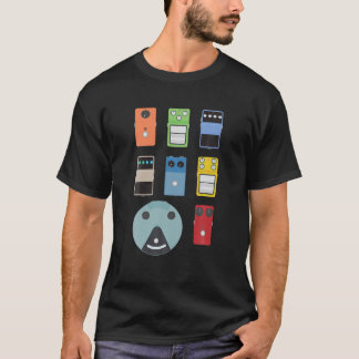 Vintage Guitar Pedals För manar Women Music Band G T Shirt