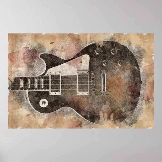 Vintage guitar poster (Framsidan)
