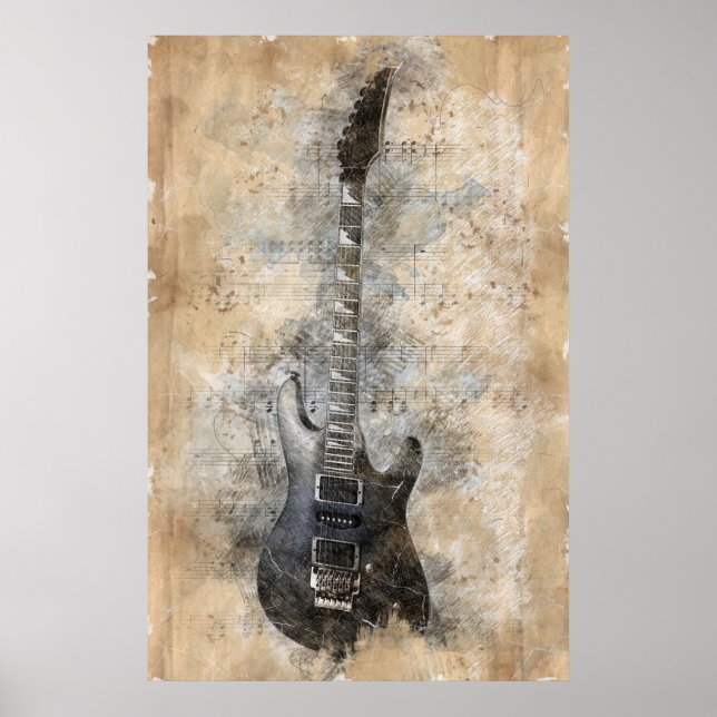 Vintage guitar poster (Framsidan)