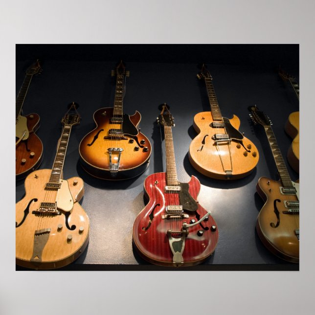 Vintage Guitars Poster (Framsidan)