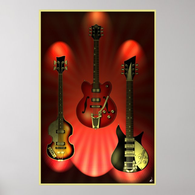 Vintage Guitars Poster (Framsidan)