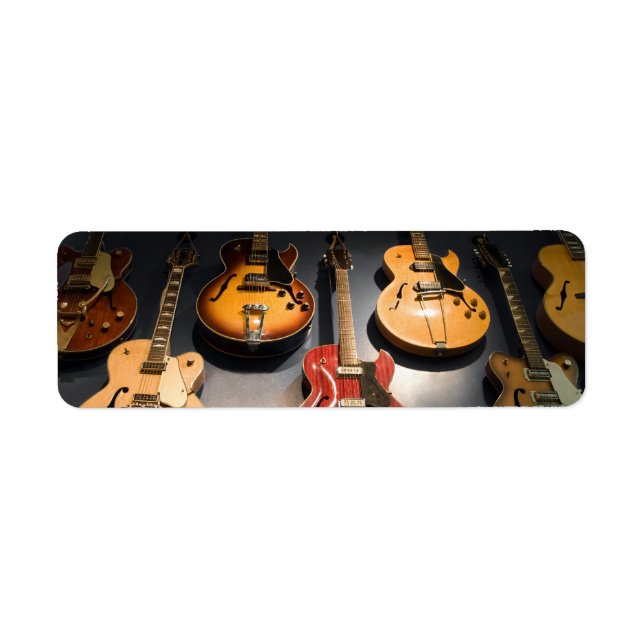 Vintage Guitars Returadress Etikett (Framsidan)