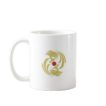 vintage gul dubbel-fenix