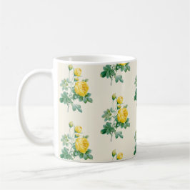 Vintage Gul ros Fine art Kaffemugg