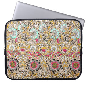 Vintage gul rosa William Morris's Corncockle Laptop Fodral