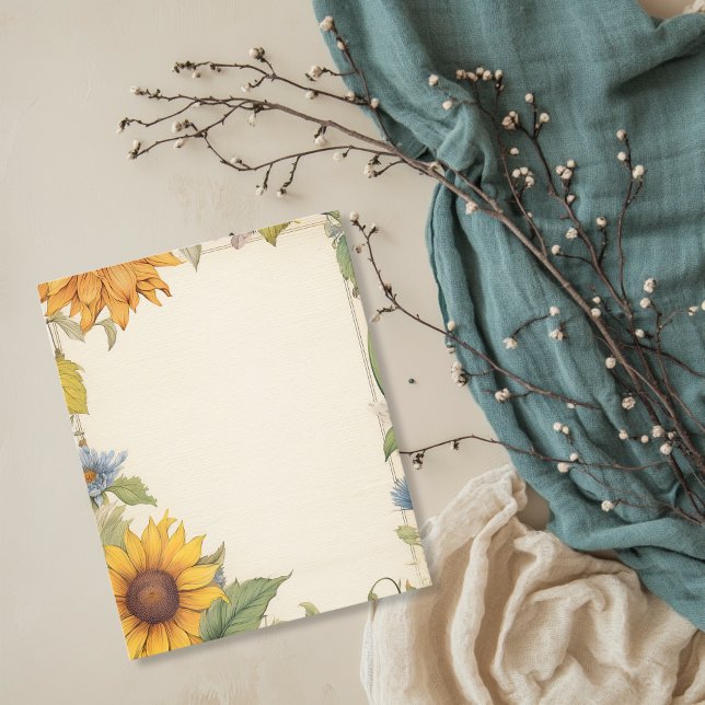 Vintage gul solfjäder- scrapbookpapper (Skapare uppladdad)