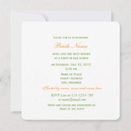 vintage gula blommor möhippa inbjudningar