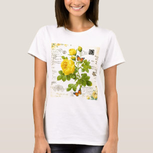 vintage gula rosor t shirt