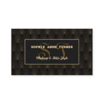 Vintage Guld Art Deco Monogram Makeup Artist