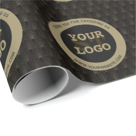 Vintage Guld Art Deco Monogram Presentpapper