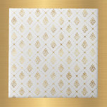 Vintage Guld Art Deco White Kakelplatta<br><div class="desc">Vit platta med guld Art Deco-design.</div>