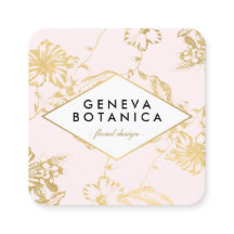 Vintage Guld Blommönster om Rosa Designer