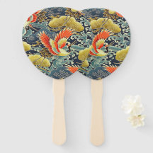 Vintage Guld Blue Japansk Kimono Blommigt Flower