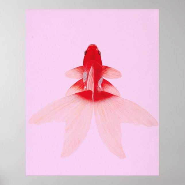 Vintage Guld Fish Wallart Poster (Framsidan)