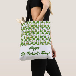 Vintage Guld Grönt Scottish Girl St.Patrick's Day Tygkasse