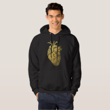 Vintage Guld Heart Manar Hooded Sweatshirt