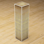 Vintage Guld Lakan Music (jul) Presentask För Vinflaska<br><div class="desc">Vintagen inspirerade designfunktionerna från den gamla julmusiken Sång lakan i guld,  mot bakgrund av den pappra parkeringen. Idén om inspirerande gåvor för att uttrycka Julhelgens värme.</div>