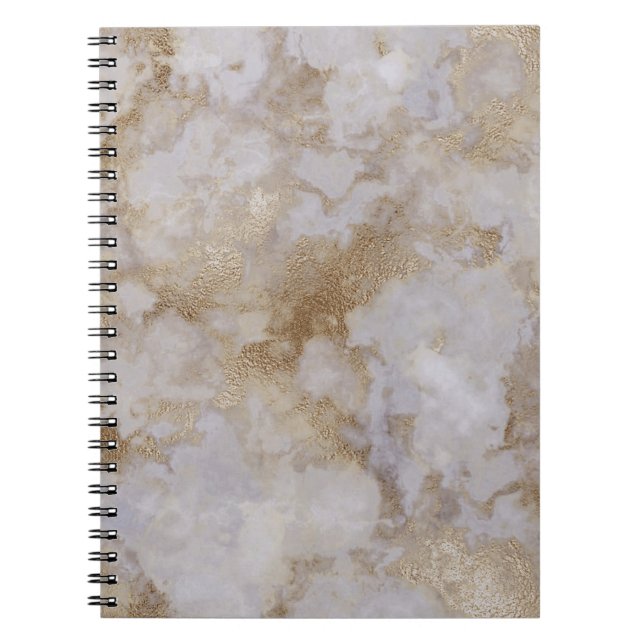 Vintage Guld Marmor Anteckningsbok (Framsidan)