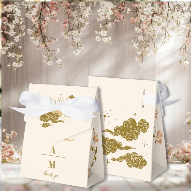 Vintage Guld Mystical Botanical Bröllop Presentaskar (Skapare uppladdad)