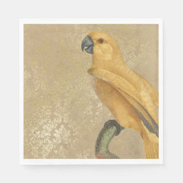 Vintage Guld Parrot Pappersservett