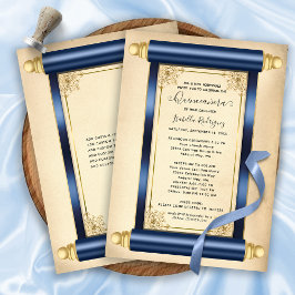 Vintage Guld Rulla Elegant Quinceañera Inbjudningar